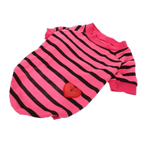 TOYANDONA Shirt aus Baumwolle Atmungsaktives Shirt für Kleine und Mittlere Modisches Gestreiftes Design XL Waschbar Bequem für Reisen und Fotoshootings TOYANDONA Shirt aus Baumwolle Atmungsaktives Shirt für Kleine und Mittlere Modisches Gestreiftes Design XL Waschbar Bequem für Reisen und Fotoshootings von TOYANDONA