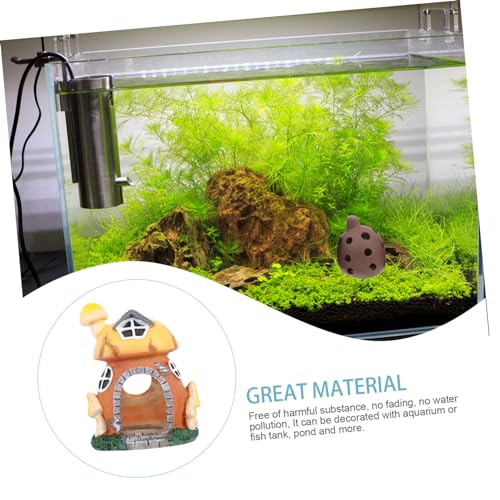 TOYANDONA Shrimps Versteckhaus Aquarium Deko Pilzform Resin Höhle Fisch Versteck für Garnelen und Fische Großes Aquarium Ornament Langlebig und Farbecht Sicher für Wasserbewohner TOYANDONA Shrimps Versteckhaus Aquarium Deko Pilzform Resin Höhle Fisch Versteck für Garnelen und Fische Großes Aquarium Ornament Langlebig und Farbecht Sicher für Wasserbewohner von TOYANDONA