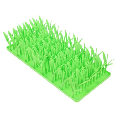 TOYANDONA Silicon Katzenfuttermatte mit Grasdesign rutschfeste Fütterungsmatte für Katzen und Hunde Interaktives zur Langsamen Fütterung Fördert Gesunde Essgewohnheiten und Verbessertes von TOYANDONA