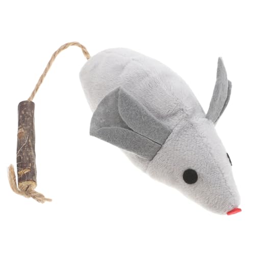 TOYANDONA Simulations- - Katzenminze Mäuse Für Wohnungskatzen Katzen- - Katzenmäuse Mausspielzeug Interaktives Katzenspielzeug Gefälschte Plüsch Grey von TOYANDONA