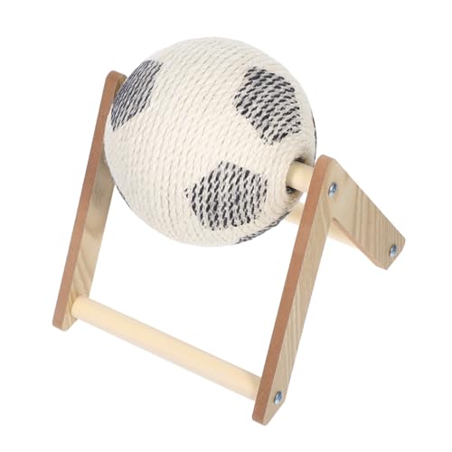 TOYANDONA Sisal Kratzball für Katzen mit Stabilem Stand Interaktives Indoor für Kleine Katzen Natürlicher Sisalball zur Krallenpflege und Bewegungsspielzeug Hellbraun TOYANDONA Sisal Kratzball für Katzen mit Stabilem Stand Interaktives Indoor für Kleine Katzen Natürlicher Sisalball zur Krallenpflege und Bewegungsspielzeug Hellbraun von TOYANDONA