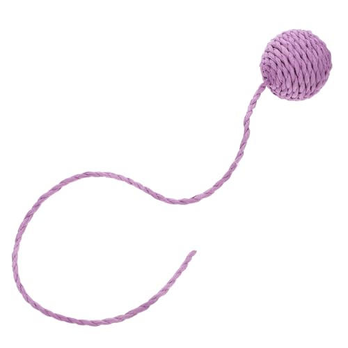 TOYANDONA Sisalkugeln Suchen Katzenspielzeug Für Wohnungskatzen Kratzen Katzenspielzeug Aus Sisalseil Natürlich Kauseil Für Katzen Bunt Seile Sisalbälle Für Katzen Zubehör Papier Violett von TOYANDONA