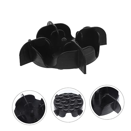 TOYANDONA Slow Feeder Einsatz für Haustiere rutschfeste Futtermatte mit Saugnäpfen Langsames Fressen für Kleine Hunde und Katzen für und Trockenfutter Schwarzer Kleinstgröße von TOYANDONA