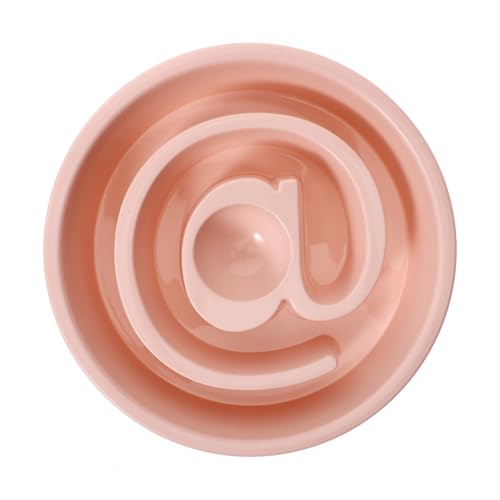 TOYANDONA Slow-Food-Bowl Slow-Feeder-hundenapfeinsatz Slow Feeder Hundenapf Haustiere Welpe Schüssel Für Hunde Hundenapf Langsam Füttern Schüsseln Katzengericht Rosa von TOYANDONA