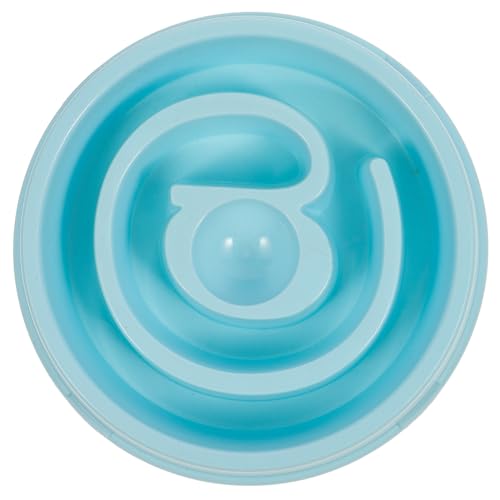 TOYANDONA Slow-Food-Bowl langsam Tierfutterbehälter Haustiernapf Schüssel Hundenapf Slow Feeder kleine Welpenschalen Welpennäpfe für kleine Hunde Hundefutterschale Blue von TOYANDONA