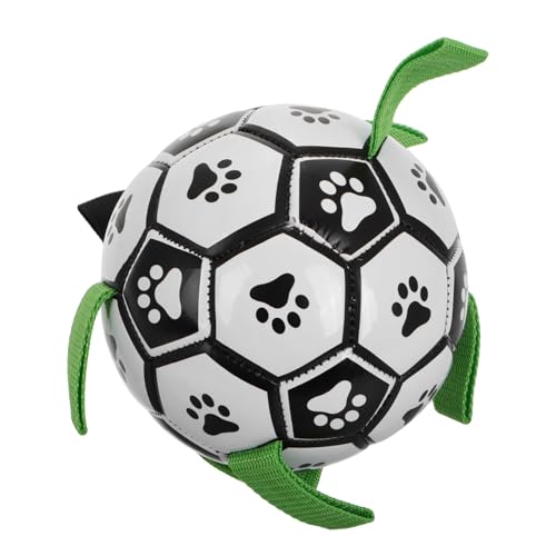 TOYANDONA Spielzeugball Für Hunde Hundebälle Für Große Hunde Hundebälle Für Aggressive Kauer Unverwüstliches Hundespielzeug Kleines Hundespielzeug Hundefußball Mit Riemen Hüteball Plastik von TOYANDONA