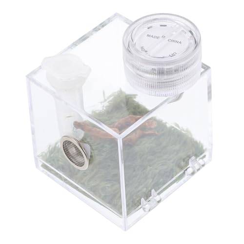 TOYANDONA Spinnenlebensraum Aufbewahrungsbox Für Mikrospinnen Kompakte Und Transparente Terrarienbox Mit Integrierter Und Luftbefeuchter Für Optimale Beobachtung Und Pflege TOYANDONA Spinnenlebensraum Aufbewahrungsbox Für Mikrospinnen Kompakte Und Transparente Terrarienbox Mit Integrierter Und Luftbefeuchter Für Optimale Beobachtung Und Pflege von TOYANDONA