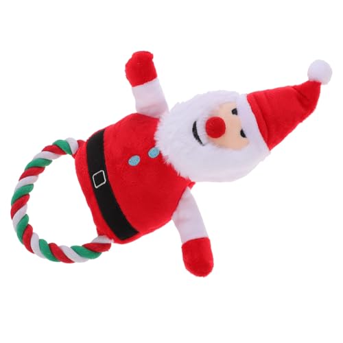TOYANDONA Süßes Weihnachtsmann Quietschspielzeug für Langlebiges Kauspielzeug für Welpen Interaktives zur Zahnpflege Beißfestes Cartoon Design Fördert die Mundgesundheit und Sorgt für TOYANDONA Süßes Weihnachtsmann Quietschspielzeug für Langlebiges Kauspielzeug für Welpen Interaktives zur Zahnpflege Beißfestes Cartoon Design Fördert die Mundgesundheit und Sorgt für von TOYANDONA