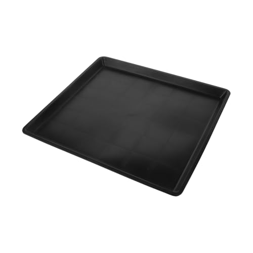 TOYANDONA Tablett Für Tierkäfige Tablett Für Haustierkisten Kotablage Für Welpen Hündchen Klein Hundehütte Pfanne Unten Basis Für Eine Hundebox Zwinger Hundebox Tablett Mini Black Plastik von TOYANDONA