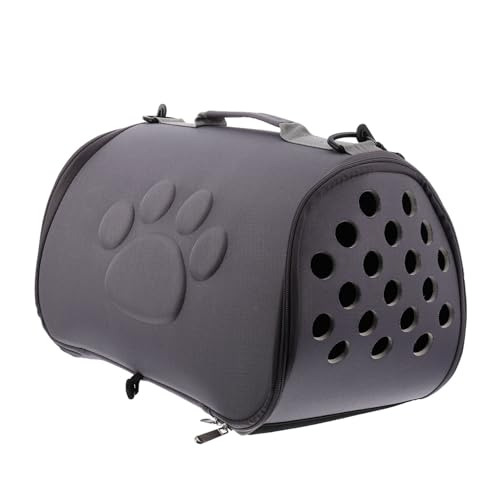 TOYANDONA Tasche Für Haustiere Tasche Haustier Katzenträger Katzentasche Atmungsaktive Hundetragetasche Outdoor-Tasche Für Katzen Welpenträger Reisen Faltbar Hundetaschen Segeltuch Grey von TOYANDONA