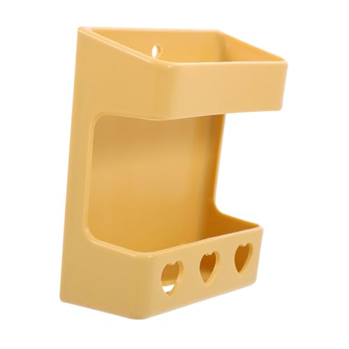TOYANDONA Tränke vogelkäfig zubehör klarer Futterbehälter Wasserfutterhalter für Hühner Wasserspender für Hühner Mehrzweck-Papageien-Futterspender tragbarer Wasserspender Abs Yellow von TOYANDONA