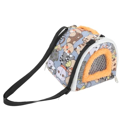 TOYANDONA Tragbare Hamster Transporttasche mit Atmungsaktivem Mesh Design Geeignet für Zwerghamster Meerschweinchen Chinchillas und Kleine Haustiere Leichter Kleintier Rucksack für Outdoor TOYANDONA Tragbare Hamster Transporttasche mit Atmungsaktivem Mesh Design Geeignet für Zwerghamster Meerschweinchen Chinchillas und Kleine Haustiere Leichter Kleintier Rucksack für Outdoor von TOYANDONA