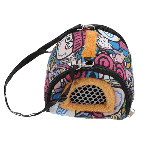TOYANDONA Tragbare Kleintier Tragetasche mit Belüftung Atmungsaktiv und Bequem für Hamster Meerschweinchen Igel und Kleine Haustiere für Outdoor Reisen und Ausflüge von TOYANDONA