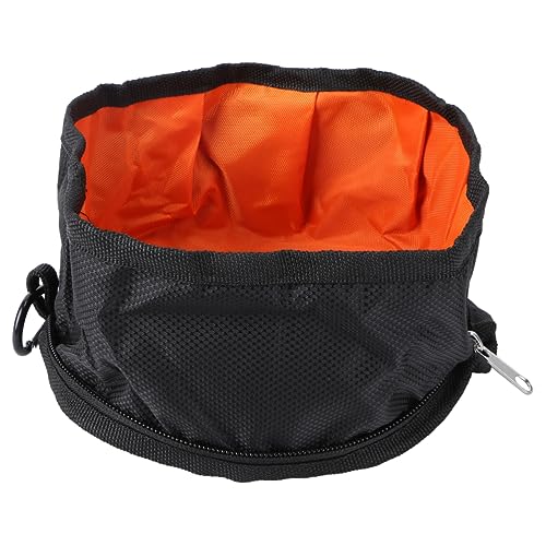 TOYANDONA Tragbare wasserdichte Hundebrielschale Schüsseln außen Haustiernapf Reiseschüssel Essen Dog Bowl hundeschale Hundeschüssel Futternapf für Haustiere Wassernapf für Haustiere Black von TOYANDONA