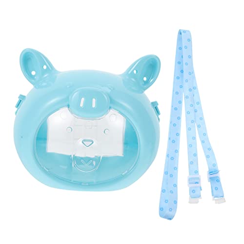 TOYANDONA Tragbarer Hamsterkäfig Mini Kleintier Transportbox mit Tragegurt Leichtes Outdoor Tiergehege für Igel Chinchilla Kleine Haustiere Reisebox von TOYANDONA