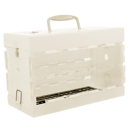 TOYANDONA Tragbarer Vogelkäfig Für Kleine Vögel Faltbarer Transportkäfig Mit Praktischem Handgriff Für Papageien Und Wellensittiche Für Reisen Ausflüge Und Camping Atmungsaktiv Und von TOYANDONA