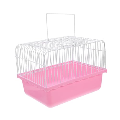 TOYANDONA Tragbarer Vogelkäfig Haustier Tragbarer Käfig Reisekäfig Für Kleine Vögel Vogelflugkäfig Hängender Papageienkäfig Vogelfütterungskäfig Kleiner Meerschweinchenkäfig Abs Rosa TOYANDONA Tragbarer Vogelkäfig Haustier Tragbarer Käfig Reisekäfig Für Kleine Vögel Vogelflugkäfig Hängender Papageienkäfig Vogelfütterungskäfig Kleiner Meerschweinchenkäfig Abs Rosa von TOYANDONA