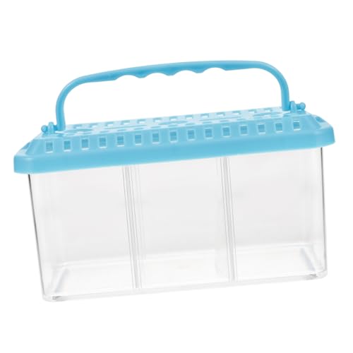 TOYANDONA Transparente Dreiteilige Zuchtbox für Fische Abnehmbare Trennwände Multifunktionaler Zuchtbehälter für Aquarium Geeignet für Betta und Kleine Zierfische Praktisches Aufzuchtbecken von TOYANDONA