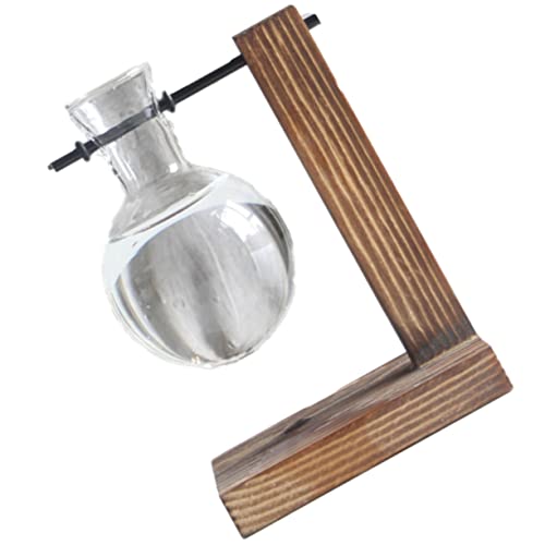 TOYANDONA Transparente Glasvase Für Hydrokultur Holzständer Zum Aufhängen Blumentopf Für Zimmerpflanzen Wasserpflanzer Für Zuhause Und Büro Dekorative Glasvase Mit Naturholzhalter TOYANDONA Transparente Glasvase Für Hydrokultur Holzständer Zum Aufhängen Blumentopf Für Zimmerpflanzen Wasserpflanzer Für Zuhause Und Büro Dekorative Glasvase Mit Naturholzhalter von TOYANDONA