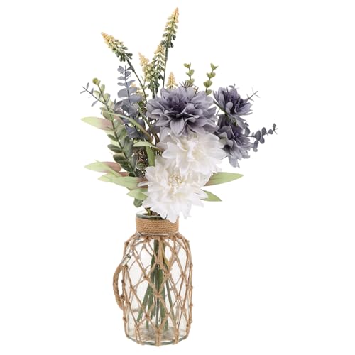 TOYANDONA Transparente Glasvase Höhe Hydroponische Blumentopf Dekorativer Glasblumentopf Für Frische Und Getrocknete Blumen Wohnkultur Tischdeko von TOYANDONA