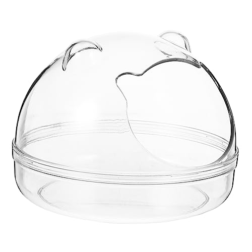 TOYANDONA Transparente Hamster Toilette Großes Haustierbad für Hamster Chinchillas und Kleine Langlebig Hygienisch zu Reinigen Design für Käfige TOYANDONA Transparente Hamster Toilette Großes Haustierbad für Hamster Chinchillas und Kleine Langlebig Hygienisch zu Reinigen Design für Käfige von TOYANDONA