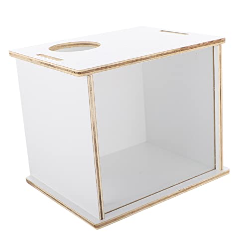 TOYANDONA Transparente Holz Badewanne für Chinchillas und Kleintiere Multifunktionale Toilette und Sandbad Hygiene und Spielspaßes TOYANDONA Transparente Holz Badewanne für Chinchillas und Kleintiere Multifunktionale Toilette und Sandbad Hygiene und Spielspaßes von TOYANDONA