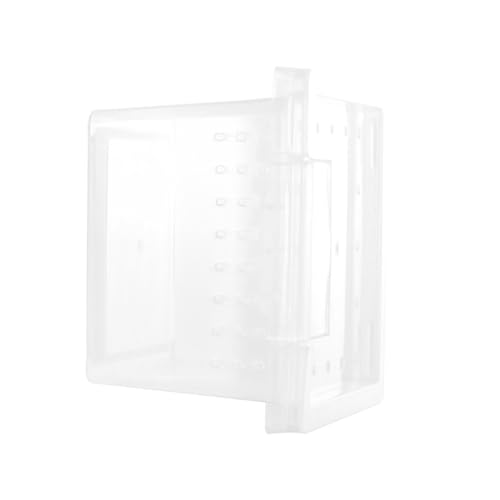 TOYANDONA Transparente Reptilien Aufzuchtbox mit Belüftungsschlitzen Kunststoff Zucht und Transportbox für Spinnen Geckos Schlangen und Kleine Haustiere Praktische Futterbox für von TOYANDONA