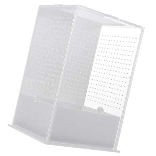 TOYANDONA Transparente Reptilien Terrarium Zuchtbox Langlebiger Insekten Futterkäfig für Gottesanbeterin Spinnen und Kleine Schlangen Wetterfester Aufzuchtbehälter mit Hoher von TOYANDONA