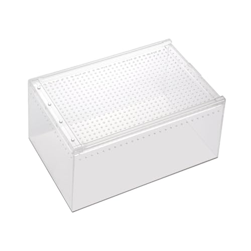 TOYANDONA Transparente Reptilienbox für Schlangen Schildkröten Spinnen Stabiler Tierlebensraum mit Optimaler Belüftung TOYANDONA Transparente Reptilienbox für Schlangen Schildkröten Spinnen Stabiler Tierlebensraum mit Optimaler Belüftung von TOYANDONA