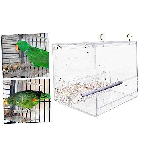 TOYANDONA Transparente Vogel Futterstation aus Extra Dickem mit Großem Futtertablett Entnehmbarer Trennwand und Ablauflöchern Wetterfest für Wildvögel Am Fenster Garten TOYANDONA Transparente Vogel Futterstation aus Extra Dickem mit Großem Futtertablett Entnehmbarer Trennwand und Ablauflöchern Wetterfest für Wildvögel Am Fenster Garten von TOYANDONA