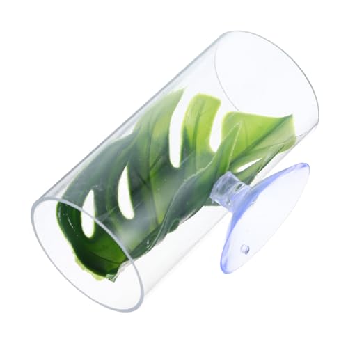 TOYANDONA Transparenter Betta Fisch Tunnel Versteck für Garnelen und Fische Multifunktionales Aquarium Versteck zum Ausruhen Laichen und Verstecken Großes Dekoratives Aquarium Zubehör von TOYANDONA