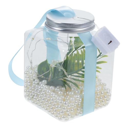 TOYANDONA Transparenter Bruchsicherer Fischtank mit LED Beleuchtung Kompakt für Goldfische Kleine Schildkröten und Desktop Pflegeleicht und Platzsparend Inklusive Lampen String TOYANDONA Transparenter Bruchsicherer Fischtank mit LED Beleuchtung Kompakt für Goldfische Kleine Schildkröten und Desktop Pflegeleicht und Platzsparend Inklusive Lampen String von TOYANDONA