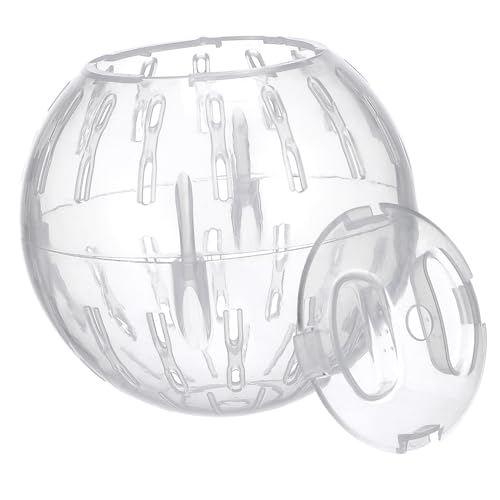 TOYANDONA Transparenter Hamster Laufball Gymnastikball für Kleine Haustiere Sicherer Abnehmbar Reinigen für Zwerghamster und Käfigratten Fördert TOYANDONA Transparenter Hamster Laufball Gymnastikball für Kleine Haustiere Sicherer Abnehmbar Reinigen für Zwerghamster und Käfigratten Fördert von TOYANDONA