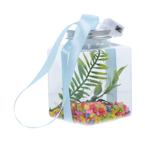 TOYANDONA Transparenter Runder Fischbottich mit LED Beleuchtung Stoßfest und Langlebig Kleines Aquarium zur Pflanzen und Fischhaltung Dekorativ für Zuhause und Hydroponik TOYANDONA Transparenter Runder Fischbottich mit LED Beleuchtung Stoßfest und Langlebig Kleines Aquarium zur Pflanzen und Fischhaltung Dekorativ für Zuhause und Hydroponik von TOYANDONA