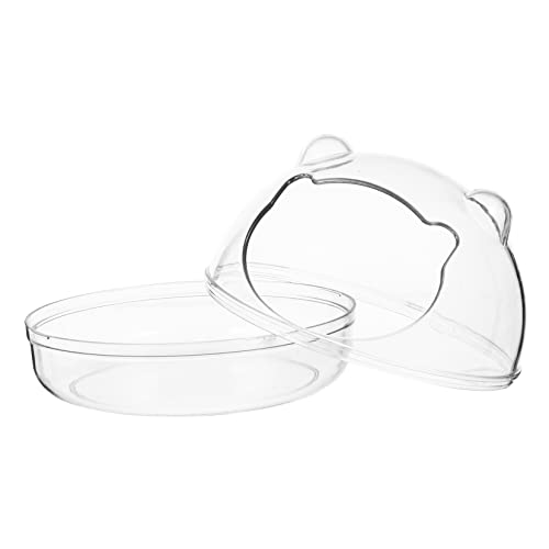 TOYANDONA Transparentes Kleines Hamster Sandbad aus Langlebigem Staubgeschütztes Sandbadezimmer für Kleine Haustiere Hamster Badebecken zur Hygienischen von TOYANDONA