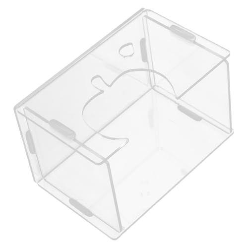 TOYANDONA Transparentes Versteck Für Hamster Kleines Haustier Versteckplatz Hamster Transparente Kammer Meerschweinchen -versteck Hamster Verstecken Haus Kleintierhaus Lebensraum Acryl TOYANDONA Transparentes Versteck Für Hamster Kleines Haustier Versteckplatz Hamster Transparente Kammer Meerschweinchen -versteck Hamster Verstecken Haus Kleintierhaus Lebensraum Acryl von TOYANDONA