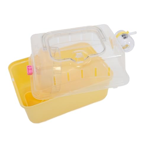 TOYANDONA Transportbox Für Kleine Haustiere Hamster Tragetasche Mit Wasserbehälter Für Ausflüge Und Reisen Atmungsaktiv Für Hamster Und Andere Kleintiere von TOYANDONA