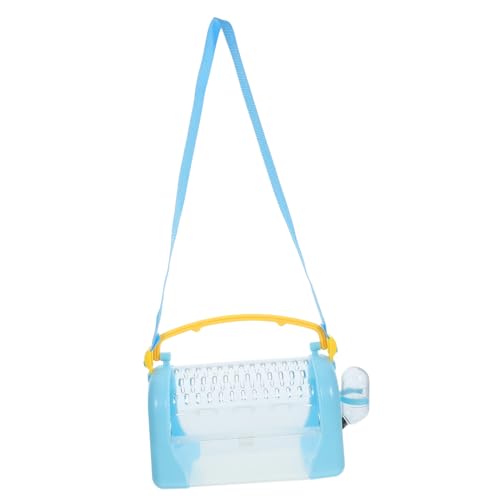 TOYANDONA Transportbox für Hamster Tragbarer Käfig aus Stabilem Kunststoff zu Reinigen für Kleine Haustiere Reisen und Kompakt mit Praktischem von TOYANDONA