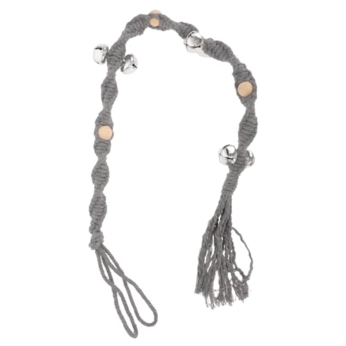 TOYANDONA Türklingel für Haustiere Glocke Hunde Hund hängende Türklingeln außen groß Haustier Hund Zubehör Trainingshund Türklingel Haustürklingel die Klingel Light Grey TOYANDONA Türklingel für Haustiere Glocke Hunde Hund hängende Türklingeln außen groß Haustier Hund Zubehör Trainingshund Türklingel Haustürklingel die Klingel Light Grey von TOYANDONA