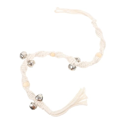 TOYANDONA Türklingel für Haustiere Hund hängende Türklingeln hängende hundetürklingel Hundetraining Türklingel groß Tragbare Hundetürklingel Hund türklingel die Klingel Beige von TOYANDONA