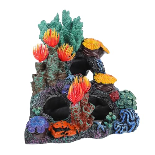 TOYANDONA Umweltfreundliche Resin Korallen Dekoration für Aquarium Naturnahe und Langlebige Aquatic Plant Pflegeleichtes Fish Tank Ornament für Aquascaping und Home Decor von TOYANDONA