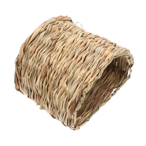 TOYANDONA Handgewebtes Grashaus für Kleintiere Abnehmbar Waschbar Geeignet für Kaninchen Hamster Chinchillas Belüftet und Komfortabel von TOYANDONA