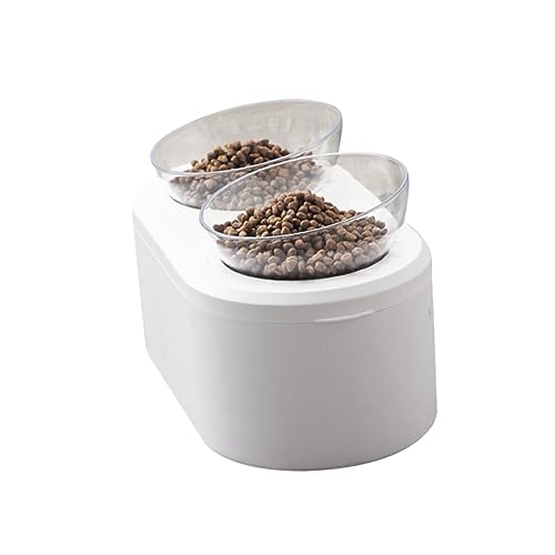 TOYANDONA Oblique Mouth Katzenfutter Wassernapf Anpassbarer Rutschfester Futternapf Für Katzen Und Hunde Transparentes Design Verhindert Überlaufen Und Erleichtert Das Füttern Weiß TOYANDONA Oblique Mouth Katzenfutter Wassernapf Anpassbarer Rutschfester Futternapf Für Katzen Und Hunde Transparentes Design Verhindert Überlaufen Und Erleichtert Das Füttern Weiß von TOYANDONA
