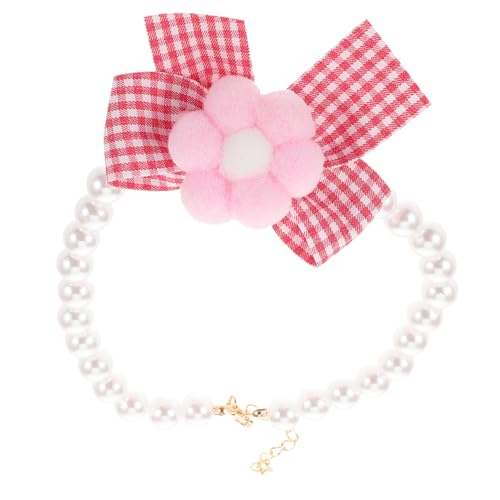 TOYANDONA Blumen-hundehalsband Mit Kunstblumen-Fliege Verstellbare Für Kleine Hunde Und Aus Harz Und Metall Bequemes Haustier-Accessoire Für Welpen Und Kätzchen von TOYANDONA