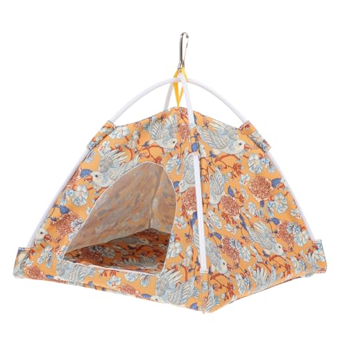 TOYANDONA Vogel Hängendes Nest Kuschelhütte aus Fleece für Papageien und Kleine Warmes Schlafhaus für Wellensittiche Nymphensittiche und Andere Kleintiere Platzsparendes Design von TOYANDONA