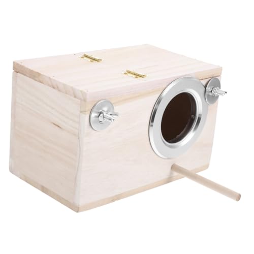 TOYANDONA Vogel Nistkasten aus Holz für Kleine für Wellensittiche Kanarienvögel Nymphensittiche und Liebesvögel Pflegeleicht Design Großzügiger für Zucht und Aktivitäten TOYANDONA Vogel Nistkasten aus Holz für Kleine für Wellensittiche Kanarienvögel Nymphensittiche und Liebesvögel Pflegeleicht Design Großzügiger für Zucht und Aktivitäten von TOYANDONA