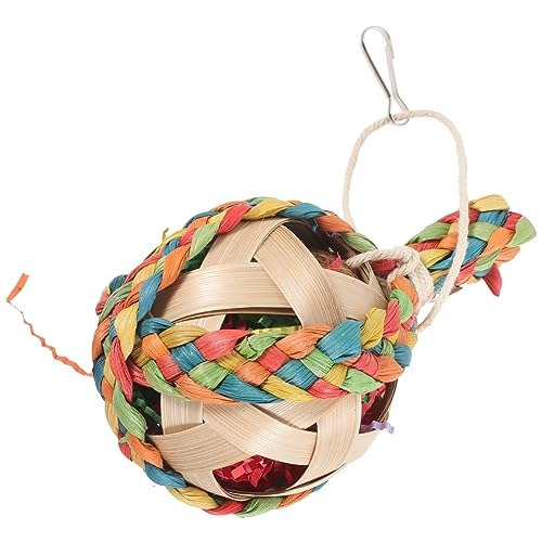 TOYANDONA Vogel Papagei Futterschredder- Vogelspielzeug zum Aufhängen von Vögeln Kauen Haustier Käfig hängendes Rattan TOYANDONA Vogel Papagei Futterschredder- Vogelspielzeug zum Aufhängen von Vögeln Kauen Haustier Käfig hängendes Rattan von TOYANDONA