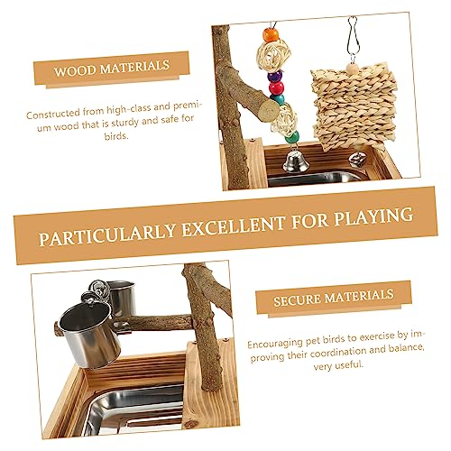 TOYANDONA Vogel Sitzstange aus Naturholz Verschleißfestes Papageien Spielständer Sicherer für Sittiche und Installieren als Vogelkäfig Zubehör TOYANDONA Vogel Sitzstange aus Naturholz Verschleißfestes Papageien Spielständer Sicherer für Sittiche und Installieren als Vogelkäfig Zubehör von TOYANDONA