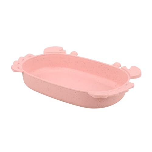 TOYANDONA Vogel- Und Krabbenbadewanne Drinnen Sittichbad Für Innenkäfig Vogelbad Mit Rosa Plastik von TOYANDONA