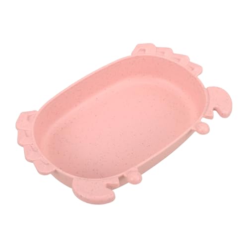 TOYANDONA Vogel- Und Krabbenbadewanne Innen Vogelbad Mit Käfig Rosa Plastik von TOYANDONA